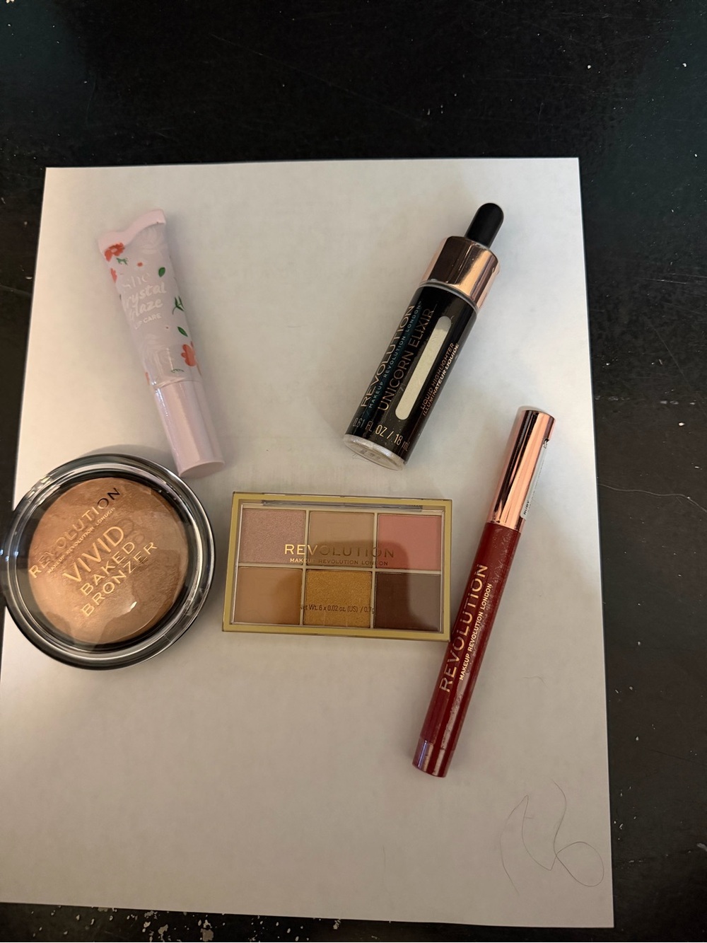 Revolution Face & Lip Makeup Set in Rose Gold, Pink and Bronze